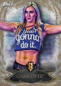 2015 Topps WWE Undisputed - NXT Prospects Gold #NXT-5 Charlotte Front