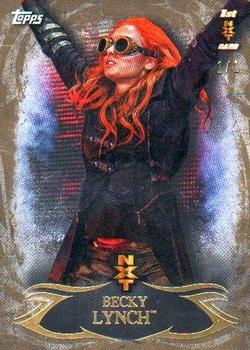 2015 Topps WWE Undisputed - NXT Prospects Gold #NXT-14 Becky Lynch Front