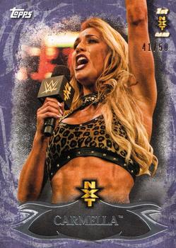 2015 Topps WWE Undisputed - NXT Prospects Purple #NXT-8 Carmella Front