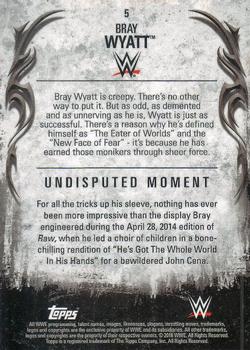2016 Topps WWE Undisputed #5 Bray Wyatt Back