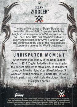 2016 Topps WWE Undisputed #12 Dolph Ziggler Back