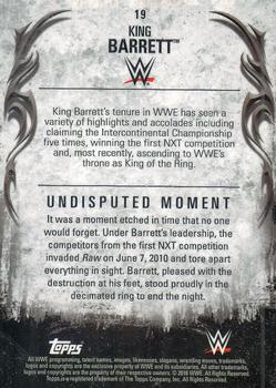 2016 Topps WWE Undisputed #19 King Barrett Back