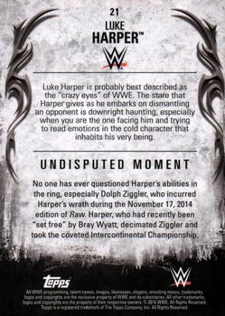 2016 Topps WWE Undisputed #21 Luke Harper Back