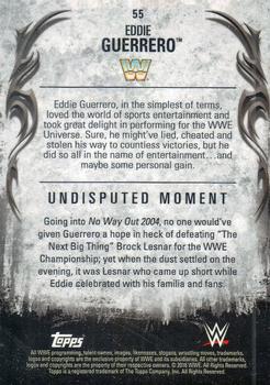 2016 Topps WWE Undisputed #55 Eddie Guerrero Back