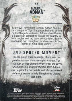 2016 Topps WWE Undisputed #57 General Adnan Back