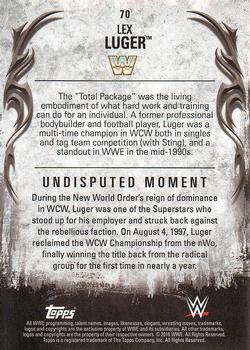 2016 Topps WWE Undisputed #70 Lex Luger Back