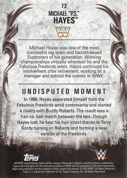 2016 Topps WWE Undisputed #73 Michael PS Hayes Back