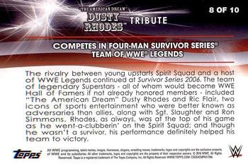 2016 Topps WWE Road to Wrestlemania - Dusty Rhodes Tribute #8 Competes in Four-Man Survivor Series Team of WWE Legends Back