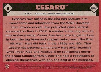 2016 Topps WWE Heritage #9 Cesaro Back