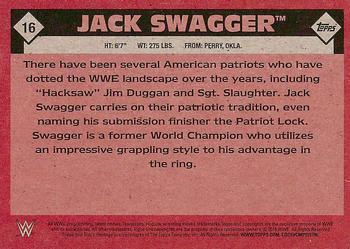 2016 Topps WWE Heritage #16 Jack Swagger Back