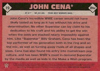 2016 Topps WWE Heritage #19 John Cena Back