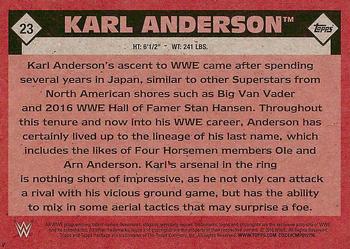 2016 Topps WWE Heritage #23 Karl Anderson Back
