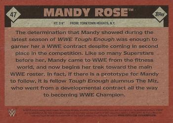 2016 Topps WWE Heritage #47 Mandy Rose Back