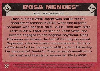 2016 Topps WWE Heritage #52 Rosa Mendes Back