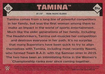 2016 Topps WWE Heritage #55 Tamina Back