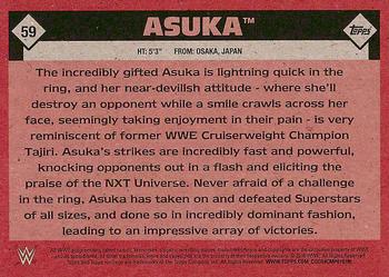 2016 Topps WWE Heritage #59 Asuka Back