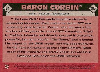 #61 BARON CORBIN 2016 Topps WWE Heritage RC 
