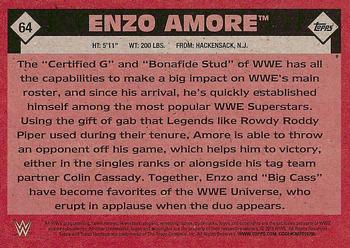2016 Topps WWE Heritage #64 Enzo Amore Back