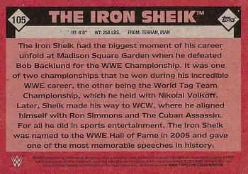 2016 Topps WWE Heritage #105 The Iron Sheik Back