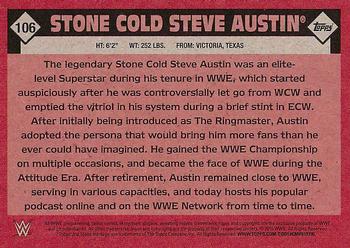 2016 Topps WWE Heritage #106 Stone Cold Steve Austin Back