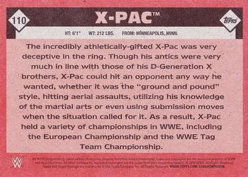 2016 Topps WWE Heritage #110 X-Pac Back