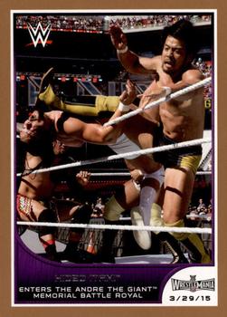 2016 Topps WWE Road to Wrestlemania - Bronze Border #6 Hideo Itami Front