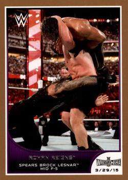 2016 Topps WWE Road to Wrestlemania - Bronze Border #13 Roman Reigns Front