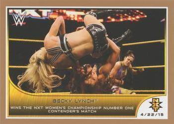 2016 Topps WWE Road to Wrestlemania - Bronze Border #88 Becky Lynch Front