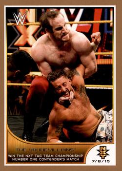 2016 Topps WWE Road to Wrestlemania - Bronze Border #101 The Vaudevillains Front