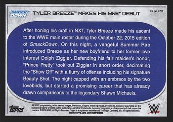 2016 Topps WWE Road to Wrestlemania - Short Prints #6 Tyler Breeze Back