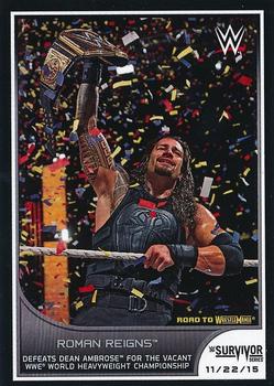2016 Topps WWE Road to Wrestlemania - Short Prints #15 Roman Reigns Front