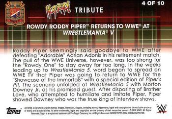 2016 Topps WWE Road to Wrestlemania - Roddy Piper Tribute #4 Roddy Piper Back