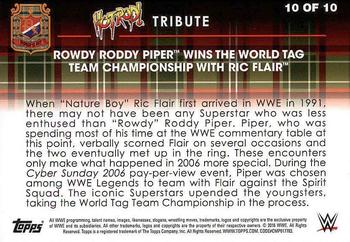 2016 Topps WWE Road to Wrestlemania - Roddy Piper Tribute #10 Roddy Piper Back