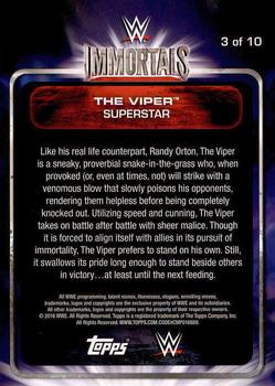 2016 Topps WWE Road to Wrestlemania - WWE Immortals #3 The Viper Back