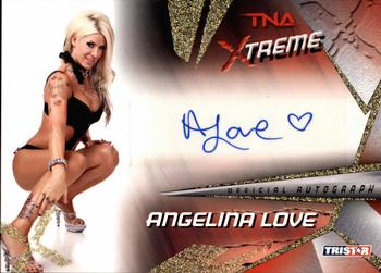 2010 TriStar TNA Xtreme - Autographs Gold #X46 Angelina Love Front