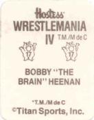 1988 WWF Hostess Wrestlemania IV Stickers #17 Bobby 