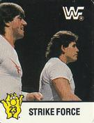 1988 WWF Hostess Wrestlemania IV Stickers #23 Strike Force Front