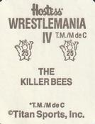 1988 WWF Hostess Wrestlemania IV Stickers #25 The Killer Bees Back