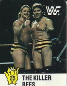1988 WWF Hostess Wrestlemania IV Stickers #25 The Killer Bees Front
