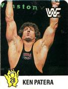 1988 WWF Hostess Wrestlemania IV Stickers #28 Ken Patera Front