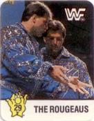 1988 WWF Hostess Wrestlemania IV Stickers #29 The Rougeaus Front
