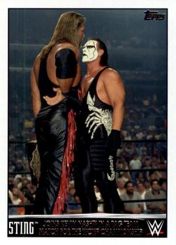 2015 Topps WWE Heritage - Sting Tribute #34 Joins Kevin Nash In A Tag Team Match For The WCW Championship Front