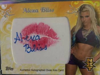 2016 Topps WWE Road to Wrestlemania - NXT Diva Kiss Autographs #NNO Alexa Bliss Front