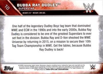 2016 Topps WWE - Bronze #10 Bubba Ray Dudley Back