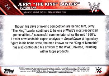 2016 Topps WWE - Bronze #24 Jerry Lawler Back