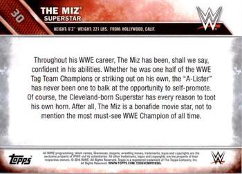 2016 Topps WWE - Bronze #30 The Miz Back