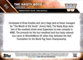 2016 Topps WWE - Bronze #80 The Nasty Boys Back