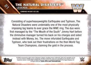 2016 Topps WWE - Bronze #81 The Natural Disasters Back