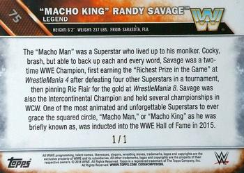 2016 Topps WWE - Red #75 Randy Savage Back