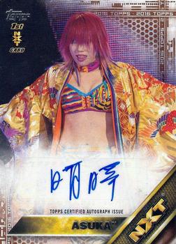 2016 Topps WWE - Autographs Bronze #NNO Asuka Front